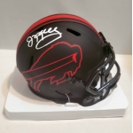 Jim Kelly signed Buffalo Bills eclipse football mini helmet JSA Authenticated